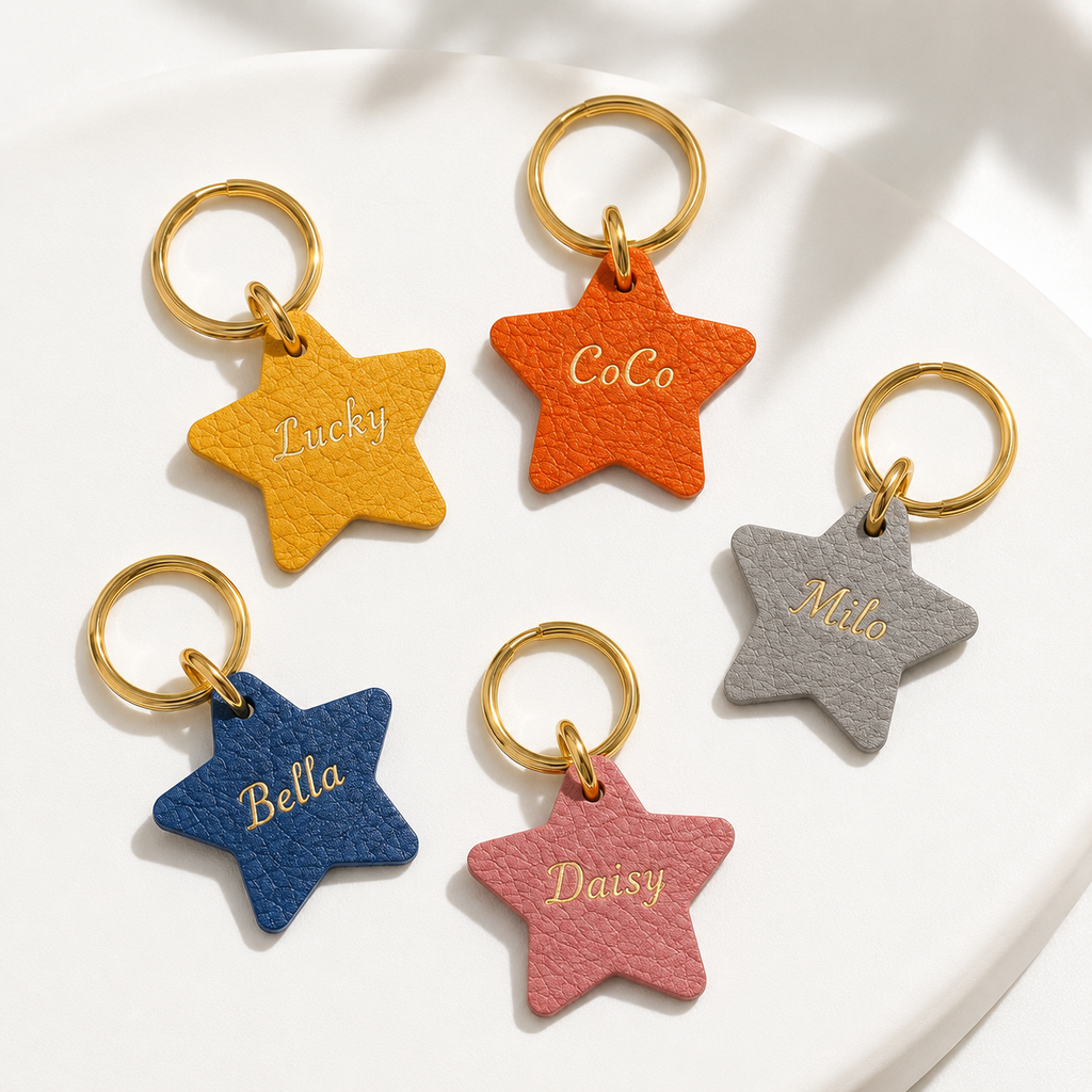 dogtag-leather-star