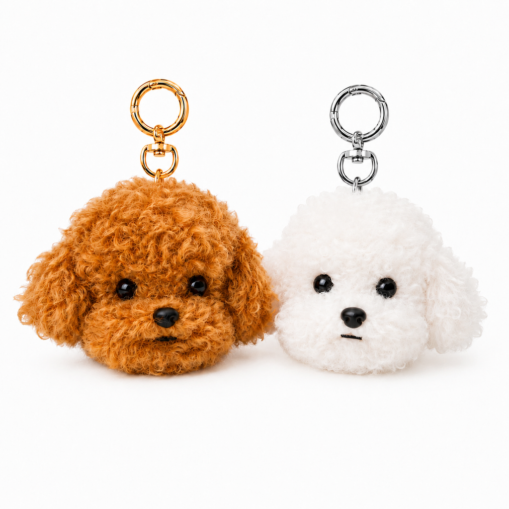 Custom Pet Plush Bag Charm, Personalized Dog Cat Keychain, Pet Memorial Gift