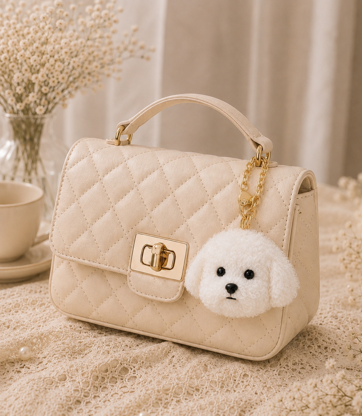 Custom Pet Plush Bag Charm, Personalized Dog Cat Keychain, Pet Memorial Gift