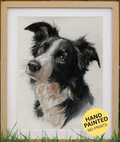 Custom Watercolor Pet Portrait, Dog Portrait From Photo, Personalised Dog memorial Gift on Framed, Pet Painting